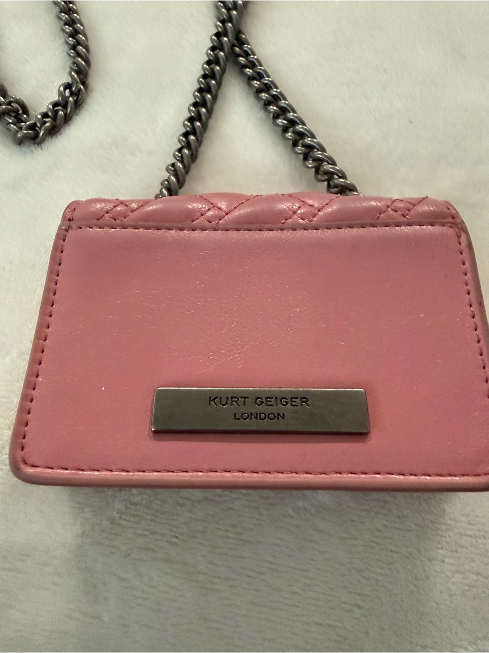 Kurt Geiger London Micro Kensington Crossbody Bag Pink - Picture 4 of 6